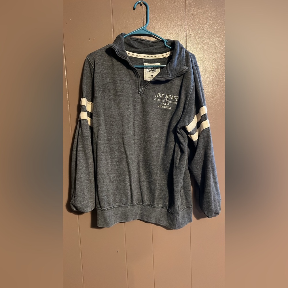 (6/$10) Quarter zip pullover “Jax Beach Florida”